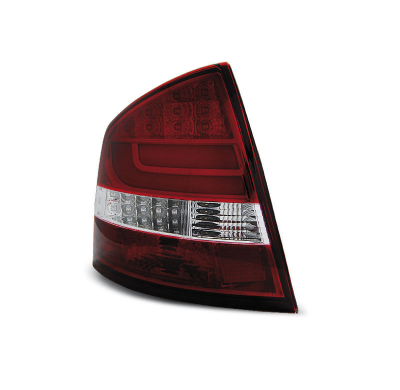 Pilotos Traseros Led Skoda Octavia Ii Sedan 03.04- Rojo/Blanco Led Bar