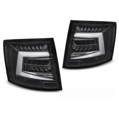 PILOTOS TRASEROS LED NEGRAS PARA SKODA OCTAVIA III 12-20 SW BOMBILLA OEM