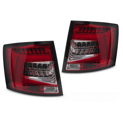 PILOTOS TRASEROS LED ROJAS Y BLANCAS PARA SKODA OCTAVIA III 12-20 SW BOMBILLA OEM