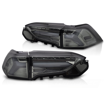 PILOTOS TRASEROS LED PARA TOYOTA RAV4 19- BARRA LED AHUMADA