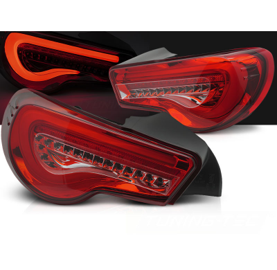 PILOTOS TRASEROS LED TOYOTA GT86 12-21 BARRA LED ROJA SEQ