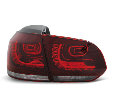 Pilotos Traseros Led Vw Golf 6 10.08-12 Rojo/Blanco Led