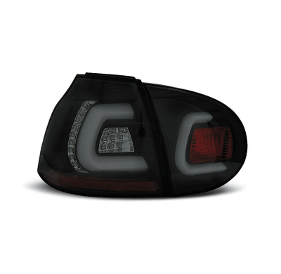 Pilotos Traseros Led Vw Golf 5 10.03-09 Negro Ahumado Led Bar