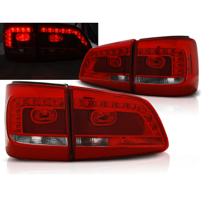 Pilotos Traseros Led Vw Touran 08.10- Rojo/Blanco Led