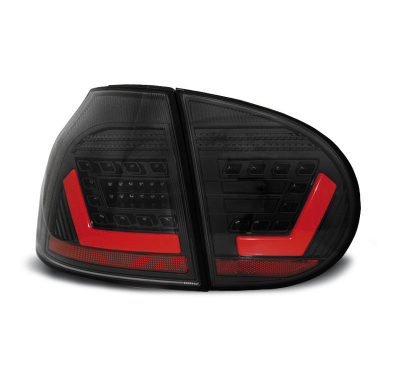 Pilotos Traseros Led Vw Golf 5 10.03-09 Negro Led Bar
