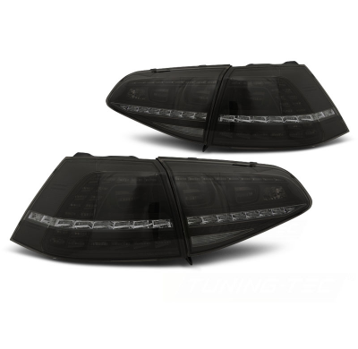 Pilotos Traseros Led Vw Golf 7 13- Ahumado Intermitentes Dinamicos R Look