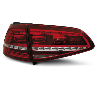 Pilotos Traseros Led Vw Golf 7 13- Rojo/Blanco Led Gti Look