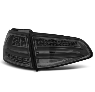Pilotos Traseros Led Vw Golf 7 13- Ahumado Led Bar