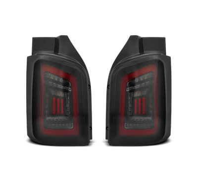 Pilotos LED VW T5 04.03-09 / 10-15 Ahumado Negro Rojo LED