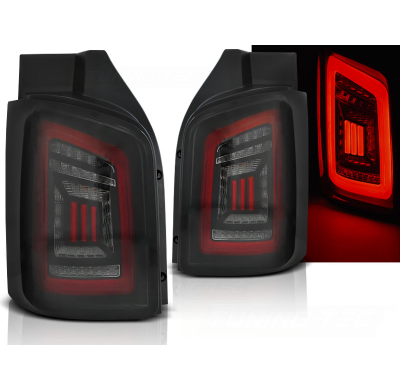 Pilotos LED VW T5 04.03-09 / 10-15 Ahumado Negro Rojo LED TRANSPORTER