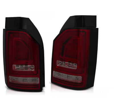 Pilotos Traseros Led Vw T6 2015-  Red Smoke-Intermitente Dinamico Led Bar Oem Bulb