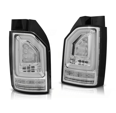 Pilotos Traseros Led Vw T6 2015-  Chrome-Intermitente Dinamico Led Bar Oem Led