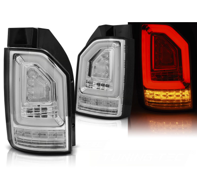 Pilotos Traseros Led Vw T6 2015-  Chrome-Intermitente Dinamico Led Bar Oem Led