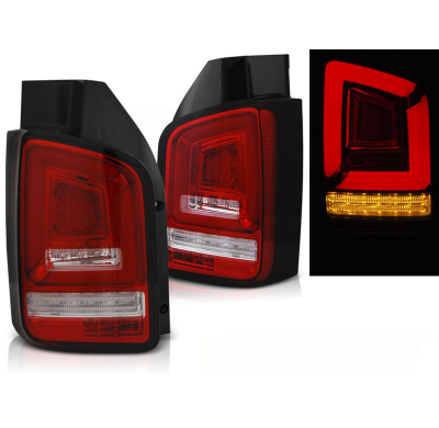 Pilotos Traseros Led Vw T5 10-15 Red White Full Led-Intermitente Dinamico Indicator