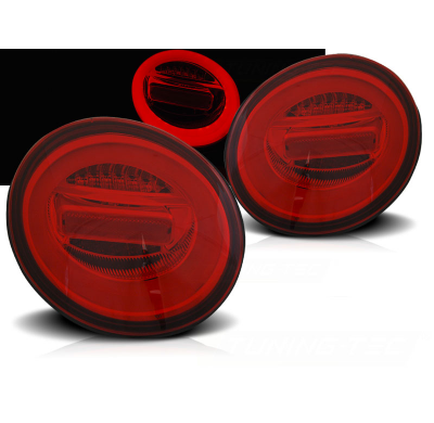 Pilotos Traseros Led Bar Rojo Whie Intermitente Dinamico Para Vw New Beetle 10.98-05