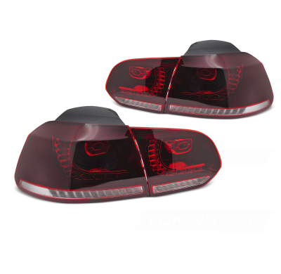 PILOTOS TRASEROS LED ROJO BLANCO INTERMITENTE DINAMICO aptos para VW GOLF 6 08-13