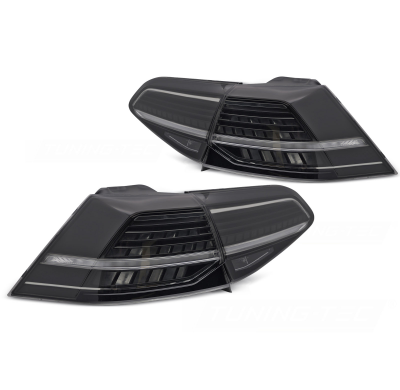 PILOTOS TRASEROS LED AHUMADOS LED INTERMITENTE DINAMICO para VW GOLF 7 13-19