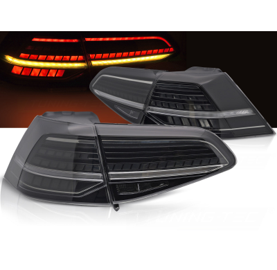 PILOTOS TRASEROS LED AHUMADOS LED INTERMITENTE DINAMICO para VW GOLF 7 13-19