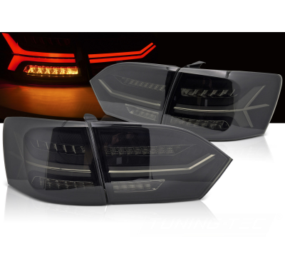 PILOTOS TRASEROS LED DE BARRA AHUMADOS PARA VW JETTA VI 11-14
