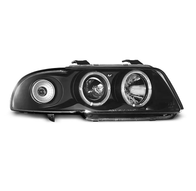 Faros Delanteros Angel Eyes Audi A4 11.94-12.98 Fondo Negro