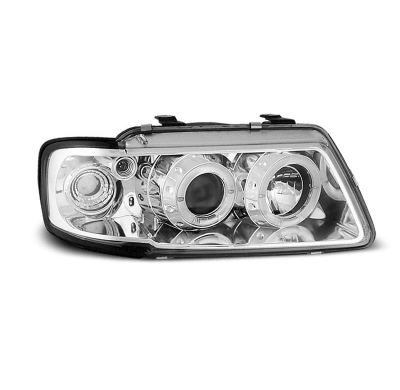 Faros Delanteros Angel Eyes Audi A3 8l 08.96-08.00 Angel Eyes Cromados