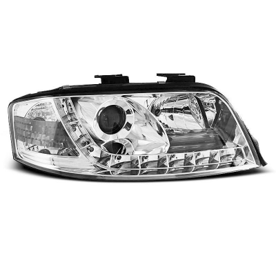 Audi A6 06.01-05.04 Faros Delanteros Luz Diurna Cromados