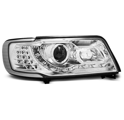 Faros Delanteros Luz Diurna Audi 100 C4 12.90-06.94 Cromados