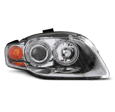 Faros Delanteros Angel Eyes Audi A4 B7 11.04-03.08 Cromados