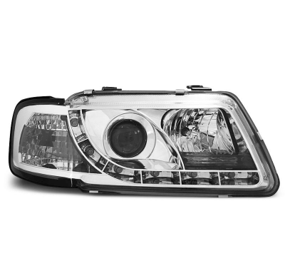 Faros Delanteros Luz Diurna Audi A3 8l 08.96-08.00 Tru Drl Ece-R87 Cromado