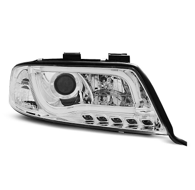 Audi A6 06.01-05.04 Faros Delanteros Luz Diurna Tube Lights Faros Delanteros Luz Diurna Tru Drl Ece-R87 Cromado