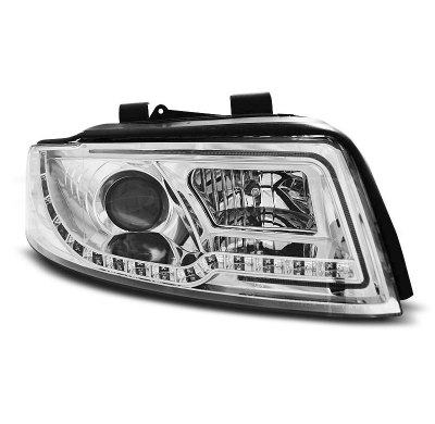 Faros Delanteros Luz Diurna Audi A4 10.00-10.04 Led Tube Lights Cromado