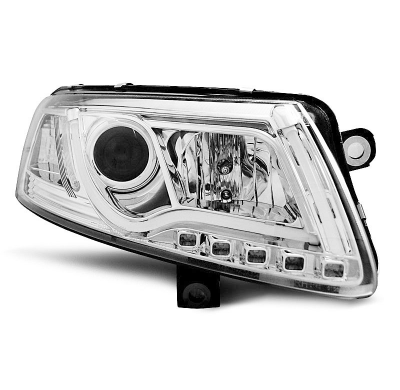 Audi A6 C6 04.04-08 Led Faros Delanteros Luz Diurna Tube Lights True Drl Cromado