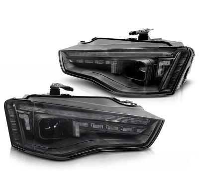 FAROS LED NEGROS SEQUENCIALES para AUDI A5 11-16