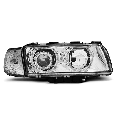Faros Delanteros Angel Eyes Bmw E38 06.94-08.98 H7/H7 Cromados