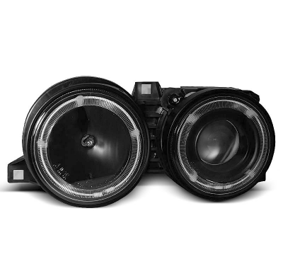 Faros Delanteros Angel Eyes Bmw E30 11.82-06.94 Fondo Negro