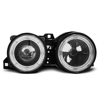 Faros Delanteros Angel Eyes Bmw E30 11.82-06.94 Fondo Negro