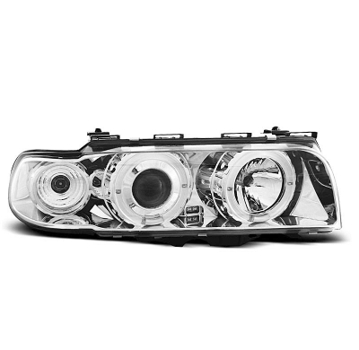 Faros Delanteros Angel Eyes Bmw E38 06.94 - 08.98 Cromados