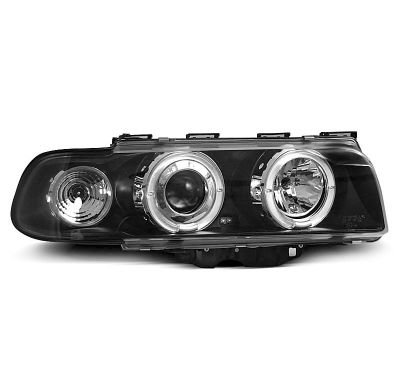 Faros Delanteros Angel Eyes Bmw E38 06.94-08.98 Fondo Negro
