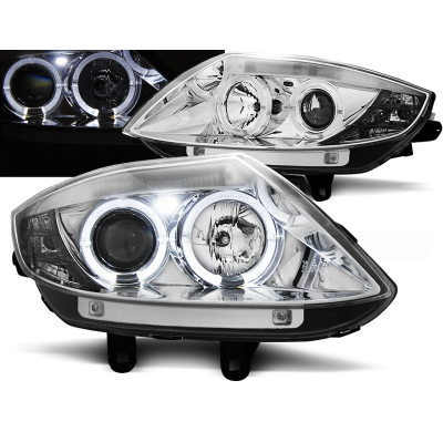 Faros Delanteros Angel Eyes Bmw Z4 E85 E86 02-08 Cromados