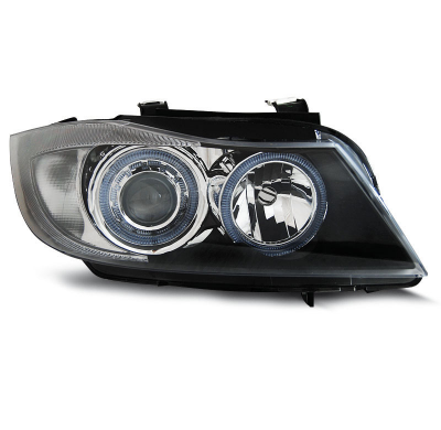Faros Delanteros Angel Eyes Bmw E90/E91 03.05-08.08 Fondo Negro