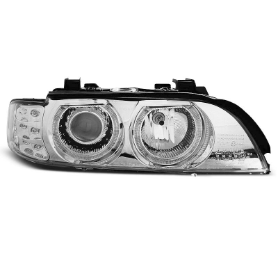 Faros Delanteros Angel Eyes Bmw E39 09.95-06.03 Cromados Led Indic.
