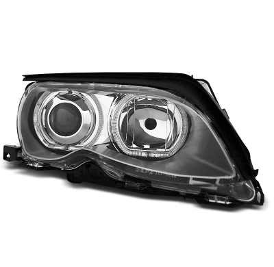 Faros Delanteros Angel Eyes Bmw E46 09.01-03.05 Angel Eyes Led Cromado