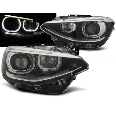 Faros Luz Diurna Bmw F20 / 21 11-12.14 Ae Luz Diurna Real Homologacion R87 Negro