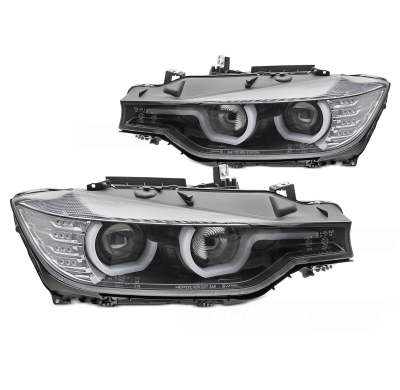 FAROS DELANTEROS BMW F30/F31 10.11 - 05.15 U-TYPE NEGRO