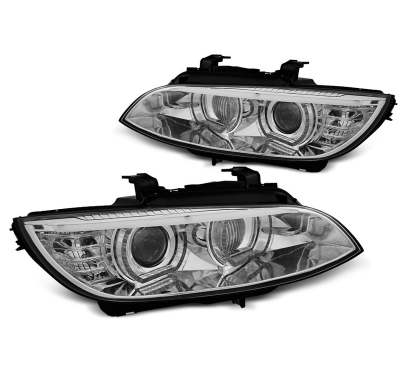 Faros Delanteros Bmw E92/E93 06-10 Angel Eyes Led Cromado Xenon