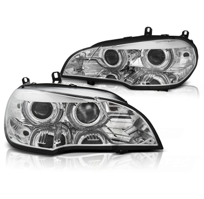 Faros Luz Diurna Bmw X5 E70 07-10 Ae  Drl Led Chrome Xenon