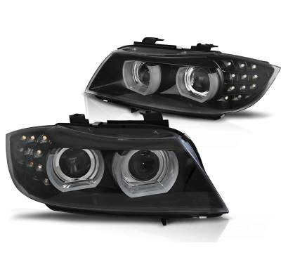 Faros Luz Diurna Bmw E90/E91 09-11 Xenon Drl Black Led Indicator