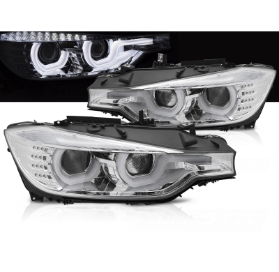 FAROS DELANTEROS BMW F30/F31 10.11 - 05.15 U-TYPE HID CROMADO