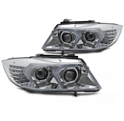 FAROS LED COMPLETOS CROMADOS para BMW E90/E91 05-08