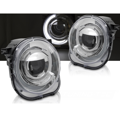 FAROS DELANTEROS JEEP RENEGADE 14- LUZ TUBO CROMADA